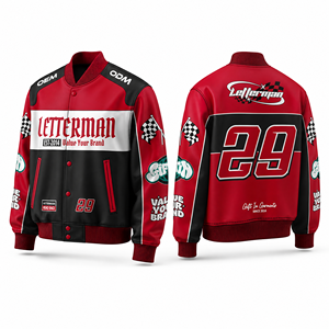 Chaqueta de Béisbol Varsity Personalizable para Motociclistas, con Diseño de Contraste de Color y Bordado Personalizado, Estilo Urbano - Product Image 6