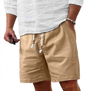 Pantalones Cortos Personalizados para Hombre con Logotipo Frontal, 100% Algodón Satinado, Transpirables, Cintura Media Elástica, Venta al Por Mayor, Todas las Tallas y Colores - Product Image 1