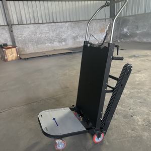 भारी शुल्क वाली इलेक्ट्रिक हैंडकार्ट स्वचालित ट्रैक साइलेंट सीढ़ी चढ़ाई मंच ट्रोली, औद्योगिक उपयोग के लिए एल्यूमीनियम अनुकूलन योग्य ओएम - Product Image 1