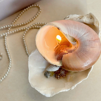 Bougie parfumée artisanale en cire de soja, coquillage décoratif, cadeau de décoration intérieure, luxe, créative, parfum d'ambiance, aromathérapie