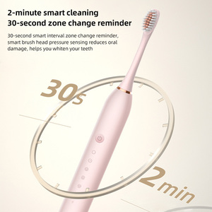 Spazzolini Elettrici Ricaricabili X3 per Adulti, Set da 4 con Setole Morbide, 6 Modalità, <span class=keywords><strong>Spazzolino</strong></span> Sonico Intelligente Personalizzabile - Product Image 4