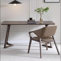 Chaise de salle à manger italienne minimaliste en bois massif avec accoudoirs Design moderne et simple pour la maison, la cuisine et le mobilier de bureau