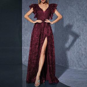 <span class=keywords><strong>Abiti</strong></span> <span class=keywords><strong>da</strong></span> notte di alta qualità per le donne eleganti <span class=keywords><strong>abbigliamento</strong></span> donna nuova <span class=keywords><strong>abbigliamento</strong></span> all'ingrosso claret <span class=keywords><strong>cerimonia</strong></span> abito - Product Image 6