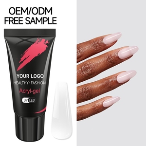Gel acrylique professionnel 30g 60g, performance de modelage supérieure, gel d'extension et de réparation des ongles, fabrication OEM, design personnalisé - Product Image 1