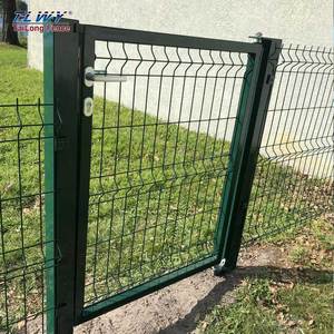<span class=keywords><strong>Portail</strong></span> battant simple avec porte de passage, clôture en treillis métallique, <span class=keywords><strong>portail</strong></span> de jardin en treillis 3D, installation facile et rapide à prix abordable - Product Image 4