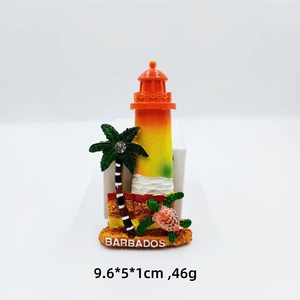 Recuerdo turístico de <span class=keywords><strong>Cabo</strong></span> Verde y Barbados, logotipo de regalo, adhesivo magnético 3D tridimensional de resina para refrigerador. - Product Image 4