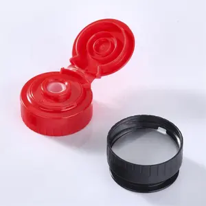 Wholesale 38mm PP Classic Snap On Cap With Continuous Thread Closure Deep Skirt For Plastic Sauce Bottles