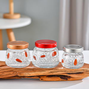 Vente directe <span class=keywords><strong>d</strong></span>'usine, pot de conservation alimentaire en verre recyclé transparent de 30 ml, 50 ml, 75 ml, 120 ml, 150 ml, pour caviar, mousse, nid <span class=keywords><strong>d</strong></span>'oiseau comestible, avec couvercle - Product Image 2