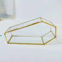 Coffret en verre miniature en forme d'animal avec couvercle pour le rangement de bijoux, cadeau de fête d'Halloween, boîte décorative pour bibelots