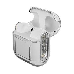 TWS หูฟังไร้สาย5.0 BT ใส TWS พร้อมกล่องชาร์จหูฟังสำหรับวิ่งเล่นกีฬาปรับแต่งโลโก้ไ<span class=keywords><strong>ด</strong></span>้ - Product Image 5