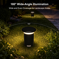 Lámpara de Jardín LED RGBW Inteligente de Alta Calidad Gouly, IP65, de Aluminio, DC24v, para Caminos y Jardines