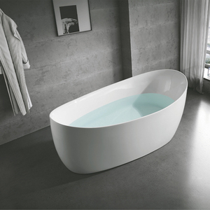 Nouvelle arrivée : Baignoire d'angle autoportante compacte en acrylique avec drain, idéale pour hôtels modernes et usage professionnel. - Product Image 1