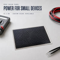 Panneau solaire OEM SMT de qualité marine 0,78W 2W 3,5W 3V étanche avec connecteur personnalisé pour capteur de sondeur de pêche et traqueur de bouée