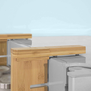Organizador <span class=keywords><strong>de</strong></span> Refrigerador <span class=keywords><strong>de</strong></span> Bambú <span class=keywords><strong>de</strong></span> 3 Niveles <span class=keywords><strong>para</strong></span> Cocina, Estante <span class=keywords><strong>de</strong></span> Almacenamiento <span class=keywords><strong>Lateral</strong></span> <span class=keywords><strong>para</strong></span> Refrigerador con Barra <span class=keywords><strong>para</strong></span> Toallas - Product Image 4