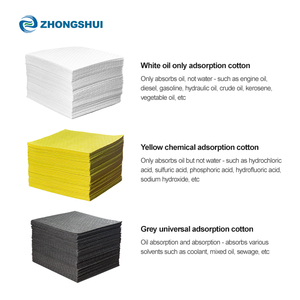 공장 직송 공급 흡착성 경량 산업용 황색 화학 흡수제 면패드 - Product Image 4