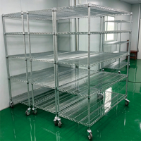 Étagères de rangement multifonctionnelles en acier au carbone réglables à 5 niveaux, type autoportant, avec revêtement époxy, pour entrepôt