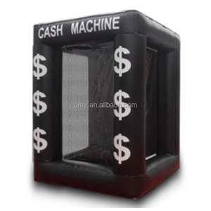 GMY Inflatables Commercial Black Cash Cube <span class=keywords><strong>Jeux</strong></span> gonflables <span class=keywords><strong>Jeux</strong></span> gonflables interactifs avec souffleur - Product Image 1