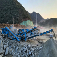 Concasseur à percussion mobile Zhongyu Dingli avec crible 250-500 TPH, installation de concassage et criblage sur chenilles, double alimentation diesel/électrique, moteur AC, PLC