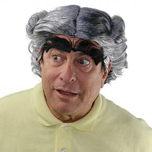 <span class=keywords><strong>Peluca</strong></span> de Navidad de Cosplay <span class=keywords><strong>gris</strong></span> de comercio exterior transfronterizo divertida <span class=keywords><strong>Peluca</strong></span> de disfraz de Halloween europea y americana de 33cm - Product Image 3