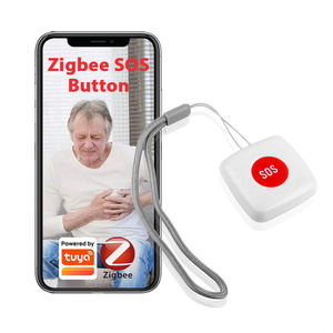 Bouton SOS Tuya Zigbee ZB-SOS-2 pour personnes âgées, étanche, capteur d'urgence, alerte push vers mobile, sécurité et automatisation domestique - Product Image 1