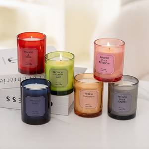 Nouvelle bougie parfumée en cire végétale écologique de niche haut de gamme à six couleurs, 12 parfums, cadeau d'aromathérapie 2026 - Product Image 1