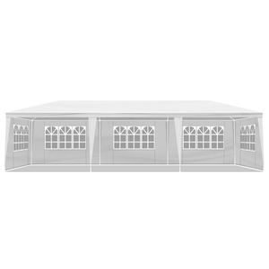 Carpa Plegable Blanca para Bodas de 10x30 pies, 8 Lados con Puertas y Ventanas - Product Image 3