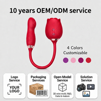 Service OEM ODM depuis 10 ans, 4 couleurs personnalisables, préparation FBA professionnelle, étanche IPX7, rose, succion, stimulation du point G, vibration sexuelle