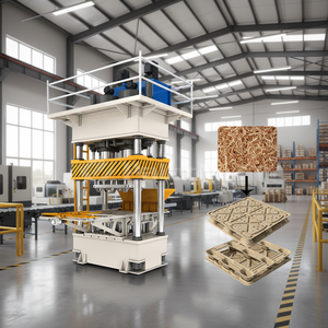 Presse à palettes en bois hydraulique à haute productivité avec moteur et composants de roulement - Product Image 1