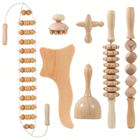 Ensemble de massage de thérapie par le bois chaud vendant un ensemble d'outils de massage thérapeutique en bois