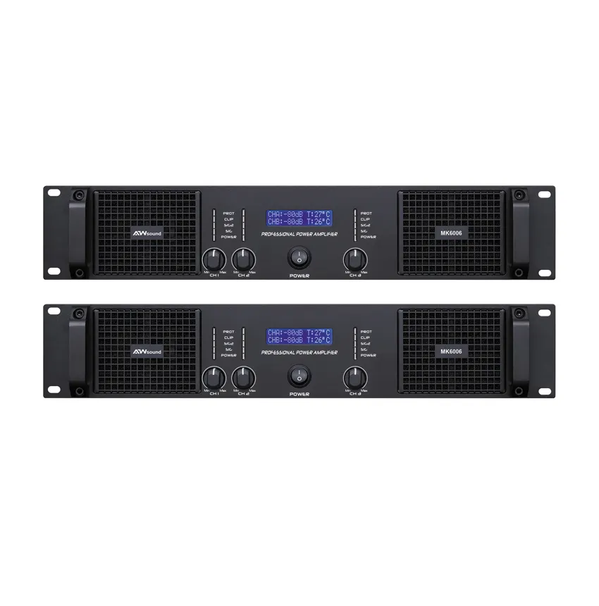 새로운 모델 2x600W + 800W 3 채널 큰 강력한 클래스 H 8 ohms DJ 컨트롤러 오디오 콘솔 믹서
