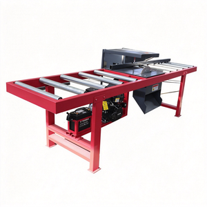 Machine à chanfreiner le bois à lame unique pour le réglage de la largeur du bois, le dégrossissage des bords de dalles, équipement de scierie compacte pour le traitement des planches de bois - Product Image 1
