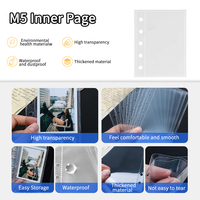Páginas de Carpeta Transparentes de PP de Doble Cara y 3 Capas Kaplo M5 para Fotos Polaroid, Tarjetas Coleccionables y Agendas de Hojas Sueltas