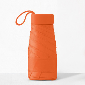 Portable Mini 5 plis Protection UV <span class=keywords><strong>Parasol</strong></span> Petit Couleur Unie 8-Bone Capsule <span class=keywords><strong>Parasol</strong></span> Parapluie pour Voyage Contrôle Manuel - Product Image 5