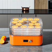 Déshydrateur alimentaire électrique numérique LED Vasion en plastique, thermostat réglable, puissance 400W, 5 plateaux, affichage de la température 35-70°C, usage domestique