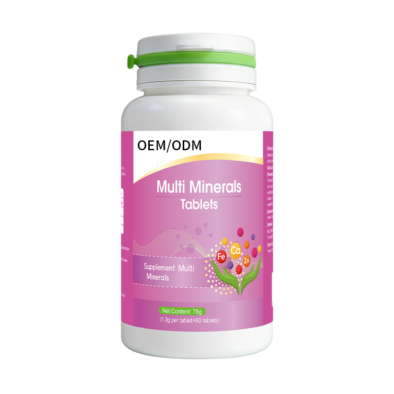 YUZIBO Private Label OEM Multi Minerals Tablets Custom Logo Packaging Full Spectrum Minerals 60 Tablets/Bottle Bulk Health