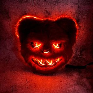 Led sáng Bunny gấu mặt nạ cho Halloween Masquerade Glowing ngụy trang Mặt nạ đạo cụ người đàn ông phụ nữ đáng sợ Thỏ mặt nạ - Product Image 5