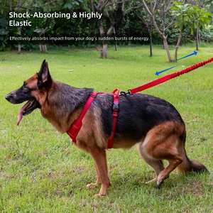 Non-chafing Nylon <b>Dog</b> <b>Leash</b> for Large Breeds with P-ring Tactical Pull Strap for <b>Dogs</b> and Pets - Product Image 2