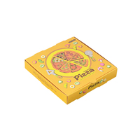 Boîte à pizza jaune ondulée personnalisée Boîte à pizza épaisse carrée de livraison de conteneur alimentaire