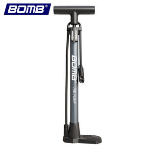 BOMB Vente flash Pompe à air de vélo durable Pompe à pied pour vélo Pompe à main pour pneus de vélo avec manomètre - Product Image 1