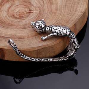 KALEN Hip Hop Crocodile Tigre Léopard De Haute Qualité En Acier Inoxydable Bracelet Pour Hommes KB104111-<span class=keywords><strong>BD</strong></span> - Product Image 4