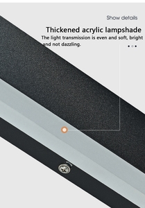 Lámpara de pared lineal para jardín, impermeable, para hotel, villa, lámpara de pared para exteriores, luces LED para pared exterior para el hogar - Product Image 4
