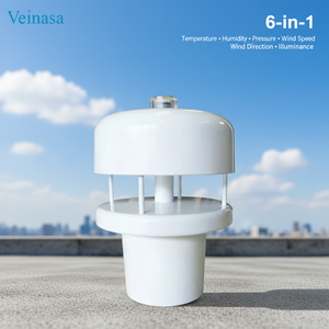 Veinasa-THPWG-02 Estación Meteorológica 6 en 1 con Sensor de Lluvia por Radar, Anemómetro Ultrasónico, Medidor de Humedad, Temperatura e Iluminación, OEM ODM - Product Image 1
