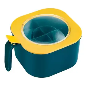 Hermetic <b>Kitchen</b> Spice Rack With 4 Spoons Container, Plastic <b>Storage</b> Holder, Dust-Proof, Square Design, Standing Type, Multifunc - Product Image 4