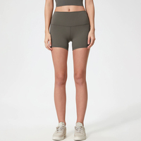 Shorts de cyclisme taille haute pour femmes, effet seconde peau, respirants, pour le fitness et le yoga