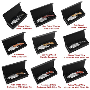 Excellent tire-bouchon en acier inoxydable pour <span class=keywords><strong>vin</strong></span> <span class=keywords><strong>rouge</strong></span>, ouvre-<span class=keywords><strong>bouteille</strong></span> en bois et tire-bouchon à manche en bois, ouvre-<span class=keywords><strong>vin</strong></span> en bois - Product Image 2