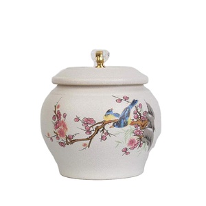 Wholesale Ceramic Cremation Urn Sealed Lid Memorial Urn <b>for</b> Human <b>Ashes</b> Funeral <b>Keepsake</b> Urn - Product Image 1