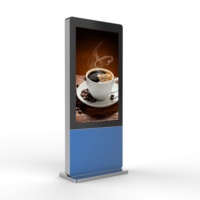 Pantalla LCD Publicitaria para Exteriores de 86 Pulgadas, Alto Brillo de 3500 Nits, Resistente al Agua IP65, Pantalla Táctil, CMS Gratuito, Tótem para Centros Comerciales