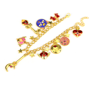 Hot Selling Comic Sailor <strong>Moon</strong> Charms <strong>Bracelet</strong> for Girl Gifts - Product Image 5