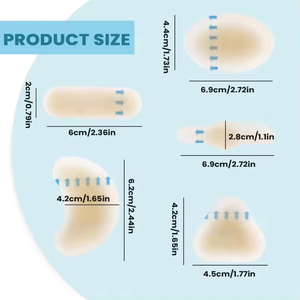 Patchs hydrocolloïdes de prévention des ampoules au talon, vente en gros usine, bandages en gel avancés pour la récupération des pieds - Product Image 2