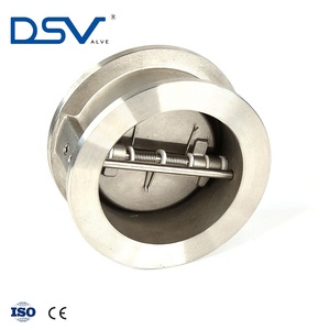 DN200 ANSI 150LB <span class=keywords><strong>SS316</strong></span> Kép Tấm Mùa Xuân Wafer Kiểm Tra Van Với CE Đánh Dấu - Product Image 2